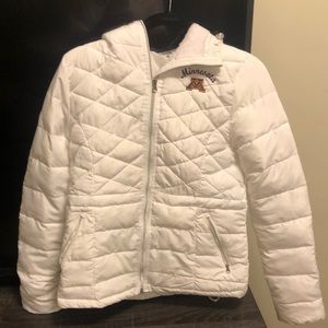 minnesota white puffer jacket